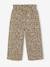 Wide-leg paperbag leopard print trousers for girls beige+chocolate+multicoloured+vanilla 