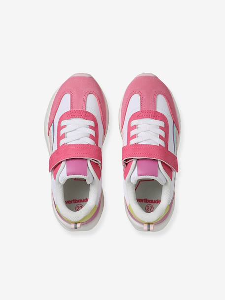 Elasticated Synthetic Trainers for Children set beige+set pink 