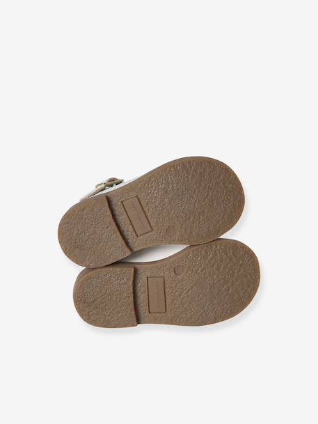 Leather Mary Janes for Babies, Designed for First Steps rosy+white 