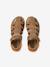 Leather Hook-&-Loop Sandals for Children camel 