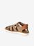Leather Hook-&-Loop Sandals for Children camel 