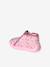 Slippers with Zip, Made in France, for Babies printed pink 