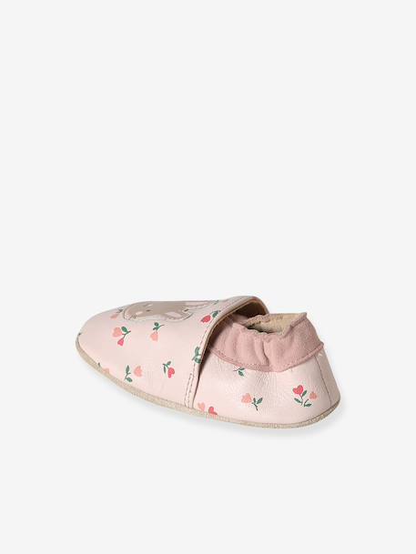 Supple Leather Shoes with Elastic, for Babies gold+night blue+old rose+printed pink+printed white+rosy+set pink 