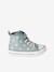 Synthetic high-top trainers for children denim blue 