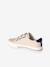 Synthetic trainers with touch 'n' close fastening for children ecru+navy blue 
