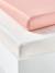 Pack of 2 Fitted Sheets in Recycled Cotton for Children ecru+pale pink+pearly grey+sage green 