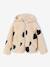 Girls' floral pop hooded sherpa jacket ecru+mauve+vanilla 