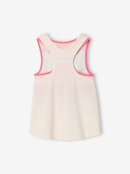 Tank Top & Bra Set for Girls ecru 