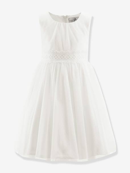 Tulle dress with lace Happy Girls for girl ecru 