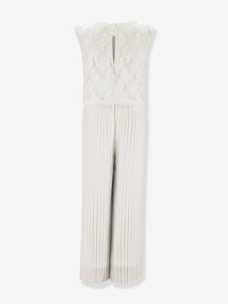 Jumpsuit with lace top Happy Girls for girl ecru 