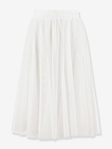 Tulle skirt Happy Girls for girl ecru+navy blue 