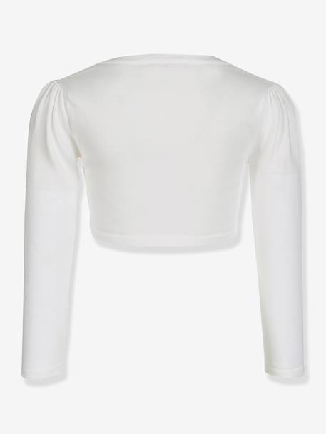 Bolero with pearls Happy Girls for girl ecru+white 
