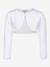 Happy Girls bolero with scalloped edge for girl ecru+navy blue+white 
