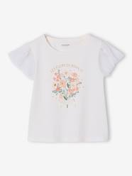 Girls-Short-sleeved floral t-shirt 