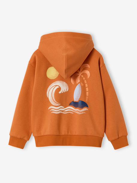Zip-Up Hoodie for Boys orange 