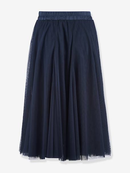 Tulle skirt Happy Girls for girl ecru+navy blue 