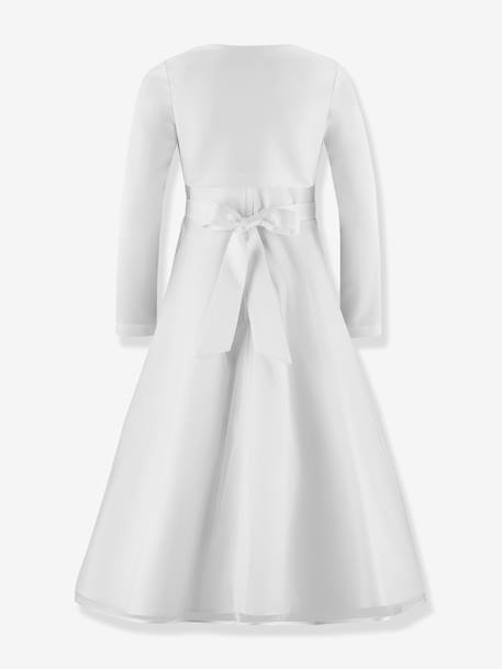 Communion dress with floral embroidery & bolero Happy Girls for girl white 