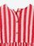 Seersucker Dress for Girls striped red 