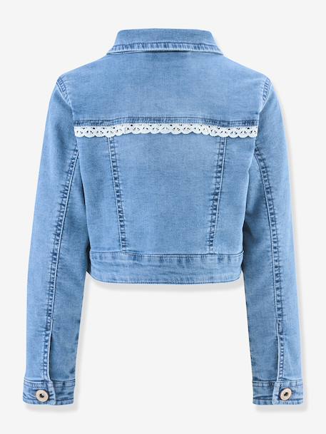 Denim jacket with embroidery Happy Girls for girl denim blue 
