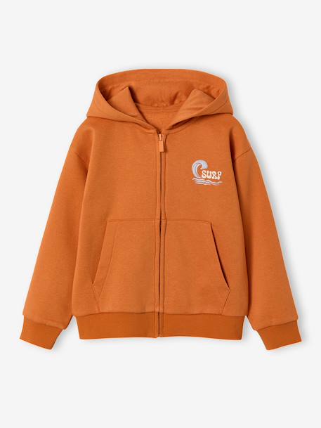 Zip-Up Hoodie for Boys orange 