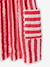 Seersucker Dress for Girls striped red 