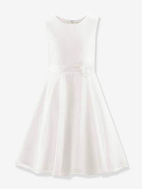 Festive tulle dress with flowers Happy Girls for girl ecru 