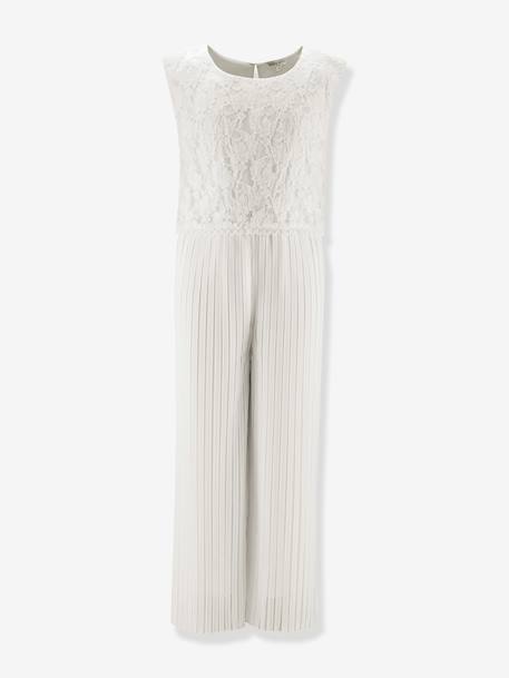 Jumpsuit with lace top Happy Girls for girl ecru 