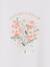 Short-sleeved floral t-shirt white 
