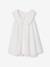 Embroidered Tulle, Flared Dress For Girls white 