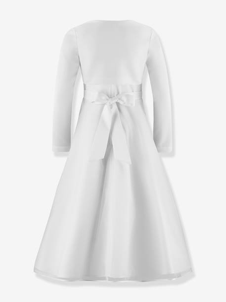 Communion dress with floral embroidery & bolero in plus sizes Happy Girls for girl white 
