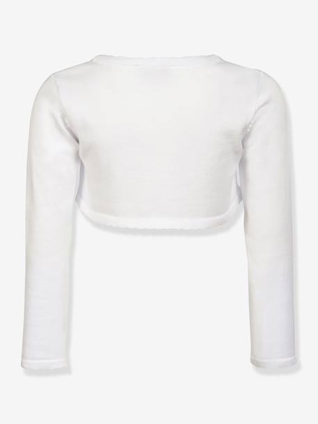 Happy Girls bolero with scalloped edge for girl ecru+navy blue+white 