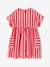 Seersucker Dress for Girls striped red 
