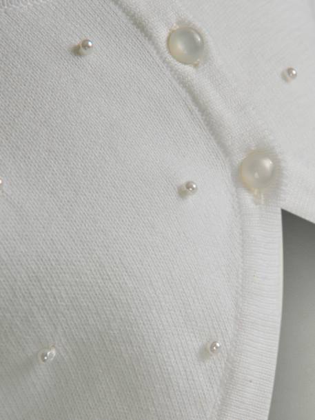 Bolero with pearls Happy Girls for girl ecru+white 