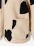 Girls' floral pop hooded sherpa jacket ecru+mauve+vanilla 