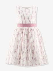Happy Girls festive floral dress with bow for girl -Happy Girls festive floral dress with bow for girl