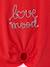T-Shirt with Fancy Bow for Girls ecru+red+striped blue 