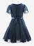 Plumetis dress Happy Girls for girl navy blue 