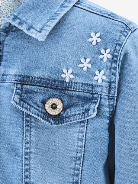 Denim jacket with embroidery Happy Girls for girl denim blue 