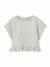 Linen Blouse for Girls sage green 