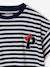 Fancy girl's t-shirt coral+navy blue 