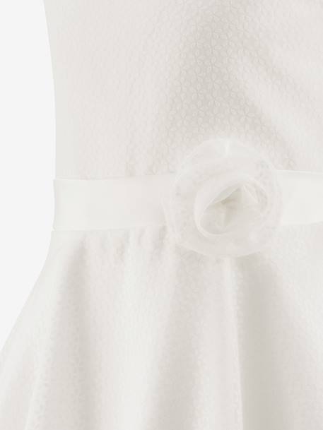 Festive tulle dress with flowers Happy Girls for girl ecru 