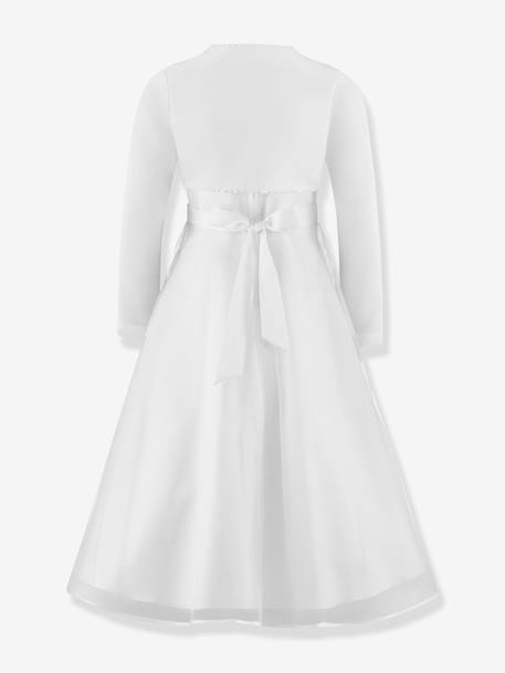 Communion dress with sequins & bolero Happy Girls for girl white 