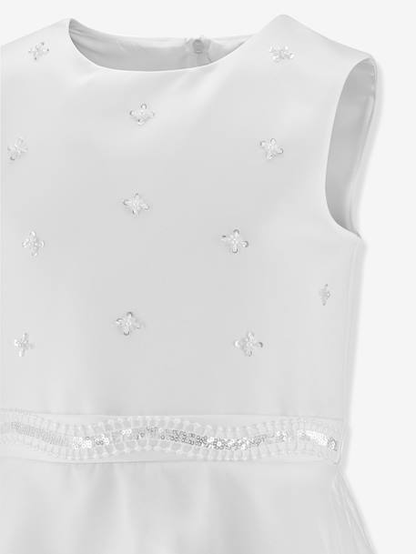 Communion dress with sequins & bolero Happy Girls for girl white 