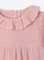 Baby girl's dress in cotton gauze rose 