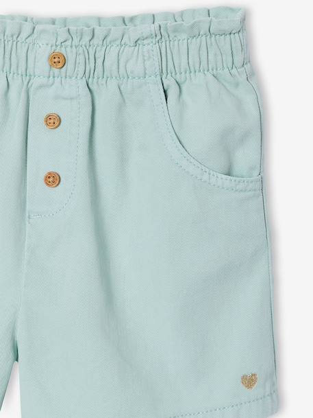 Colourful Shorts, Easy to Put On, for Girls aqua green+coral+mauve 