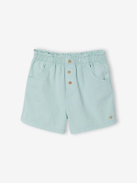 Colourful Shorts, Easy to Put On, for Girls aqua green+coral+mauve 