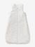 Sleeveless Sleeping Bag with Central Opening in Organic Cotton for Babies, LAPIN AOP printed white 