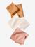 Pack of 3 Plain Muslin Squares in Organic Cotton* set pink 