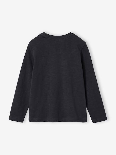 Long Sleeve Colour Top for Boys anthracite+Blue+fir green+Green+navy blue+yellow 