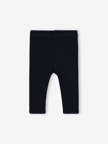 Pack of 3 newborn baby leggings ecru 